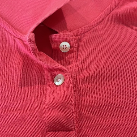 Lilly Pulitzer Women’s Short sleeve 2 button Polo Shirt-Size Large-Salmon color - Picture 5 of 6